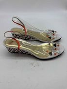 Pre-Owned Marilyn's by Botegga23 Clear Size 6.5 Slingback Heels | True Fashionistas.