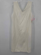 Pre-Owned Anne Klein White Size 16 Short Sleeveless Dress | True Fashionistas.