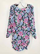 Pre-Owned For Love & Lemons Black Size Medium Floral Short Long Sleeve Dress | True Fashionistas.