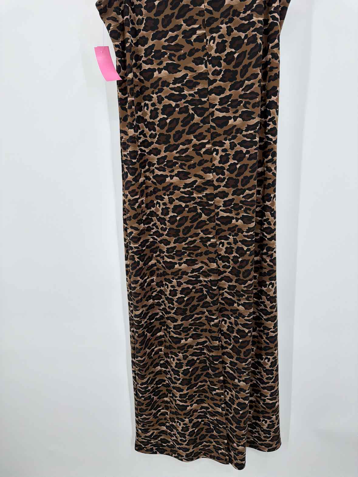 Pre-Owned Style & Co Brown Size Medium Leopard Long Sleeveless Dress | True Fashionistas.