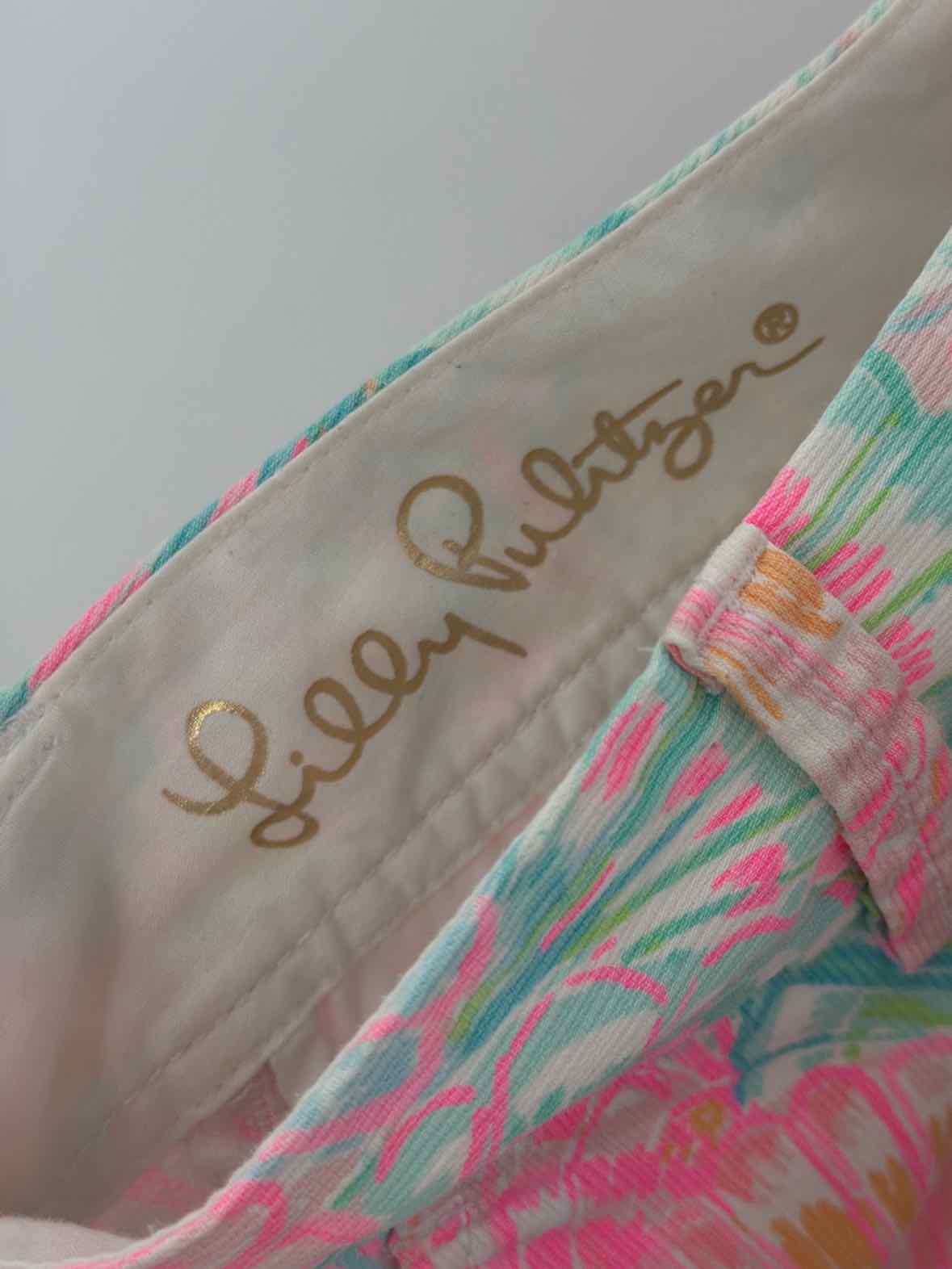 Pre-Owned Lilly Pulitzer Pink Size 2 Callahan Printed Shorts | True Fashionistas.