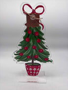 Green Acrylic Christmas Sitter | True Fashionistas.