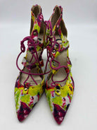 Pre-Owned Guess Yellow Size 5.5 Strappy Flats | True Fashionistas.