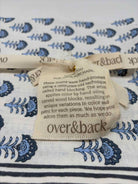 Set Of 4 Over And Back Blue Napkins | True Fashionistas.