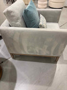 McCreary Modern Blue Fabric Living Room Chair | True Fashionistas.