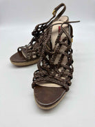 Pre-Owned Prada Brown Size 39 Wedge Heels | True Fashionistas.