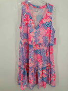 Pre-Owned Lilly Pulitzer Pink Size XL Short Strapless Dress | True Fashionistas.