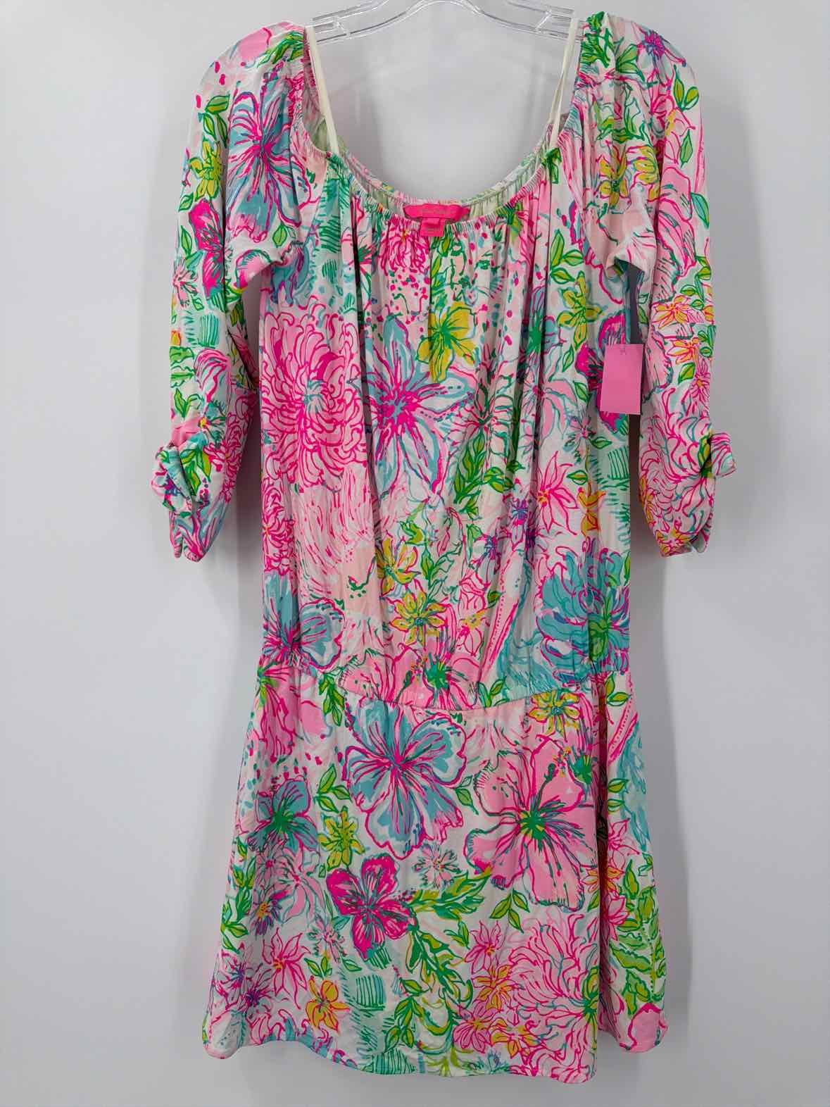Pre-Owned Lilly Pulitzer Pink Size Small Long Sleeve Romper | True Fashionistas.