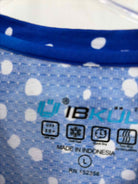 Ibkul Blue Size Large Polka Dot Athletic Long Sleeve | True Fashionistas.