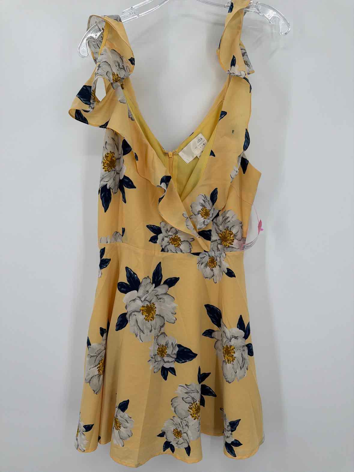 Pre-Owned JOA Los Angeles Yellow Size Medium Short Sleeveless Dress | True Fashionistas.