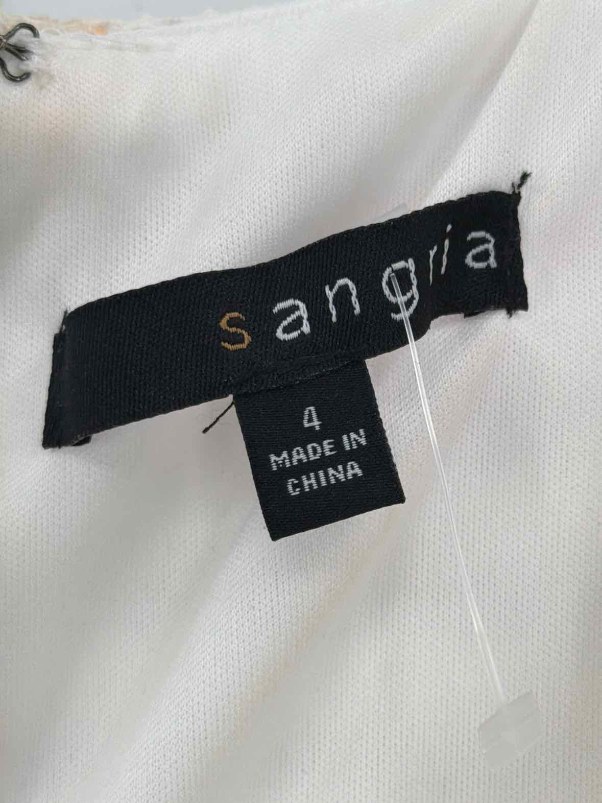 Pre-Owned Sangria White Size 4 Short Sleeveless Dress | True Fashionistas.