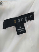 Pre-Owned Sangria White Size 4 Short Sleeveless Dress | True Fashionistas.