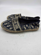 Pre-Owned Christian Dior Navy Size 36 Espadrille Flats | True Fashionistas.