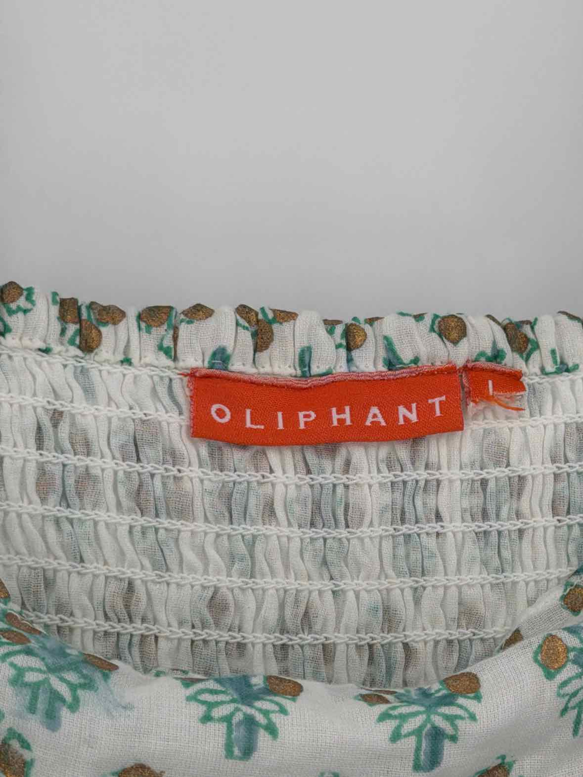 Pre-Owned Oliphant Green Size Large Short Sleeveless Dress | True Fashionistas.