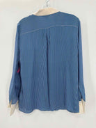 Pre-Owned Brooks Brothers Blue Size 6 Stripe Button Down | True Fashionistas.