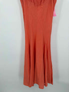 Pre-Owned Luna Luz Orange Size Medium Long Sleeveless Dress | True Fashionistas.