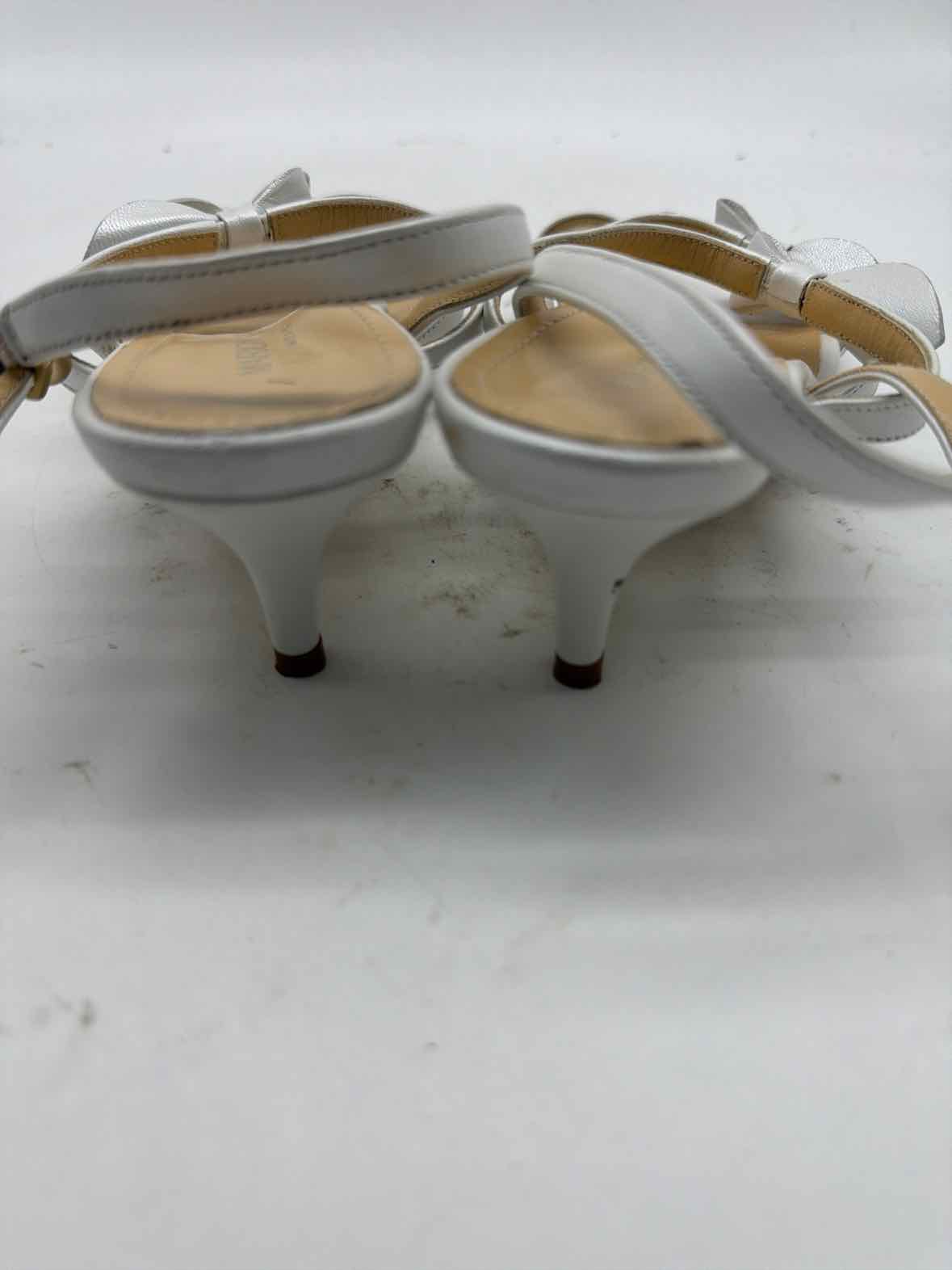 Pre-Owned Marion Parke White Size 36 Slingback Heels | True Fashionistas.