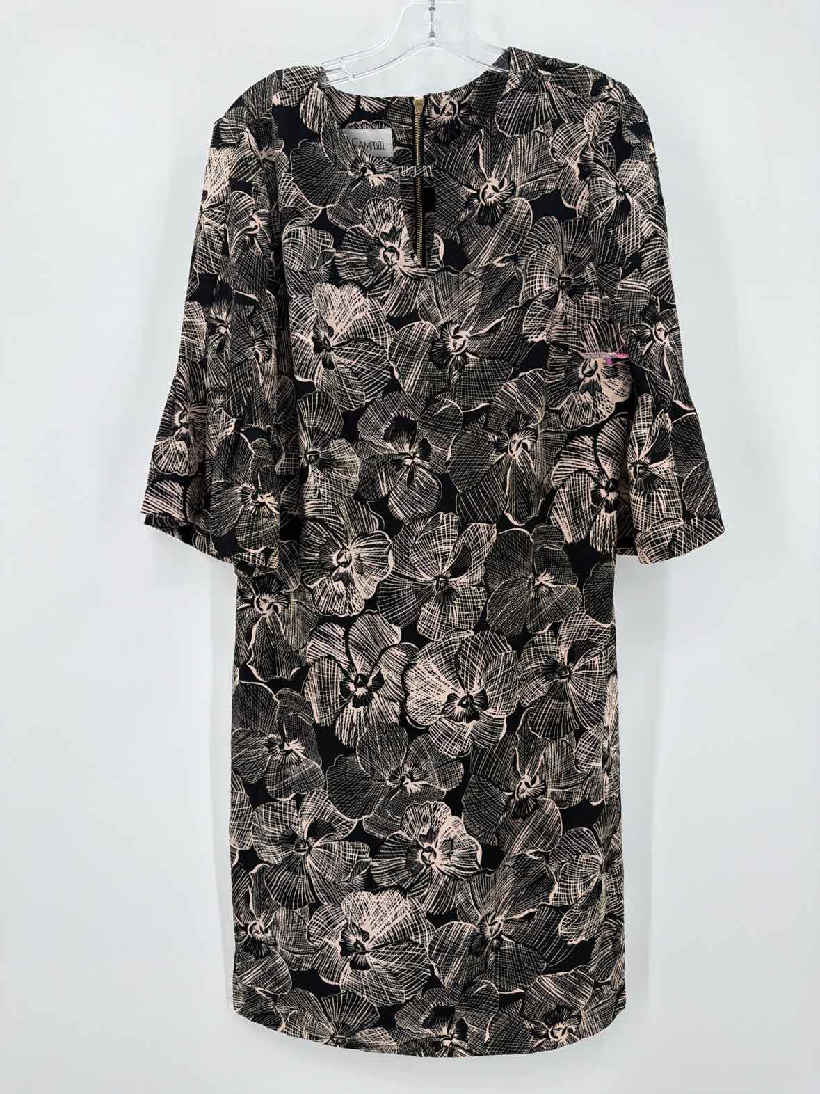 Pre-Owned Sara Campbell Black Size 14 Short Long Sleeve Dress | True Fashionistas.