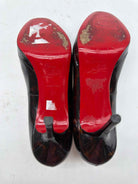 Pre-Owned Christian Louboutin Brown Size 5.5 Patent Leather Pump Heels | True Fashionistas.
