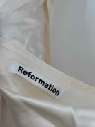 Pre-Owned Reformation Ivory Size Large One Shoulder Short Sleeveless Dress | True Fashionistas.