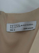Pre-Owned Ieena for Mac Duggal Tan Size 18 Ball Long Evening Gown | True Fashionistas.