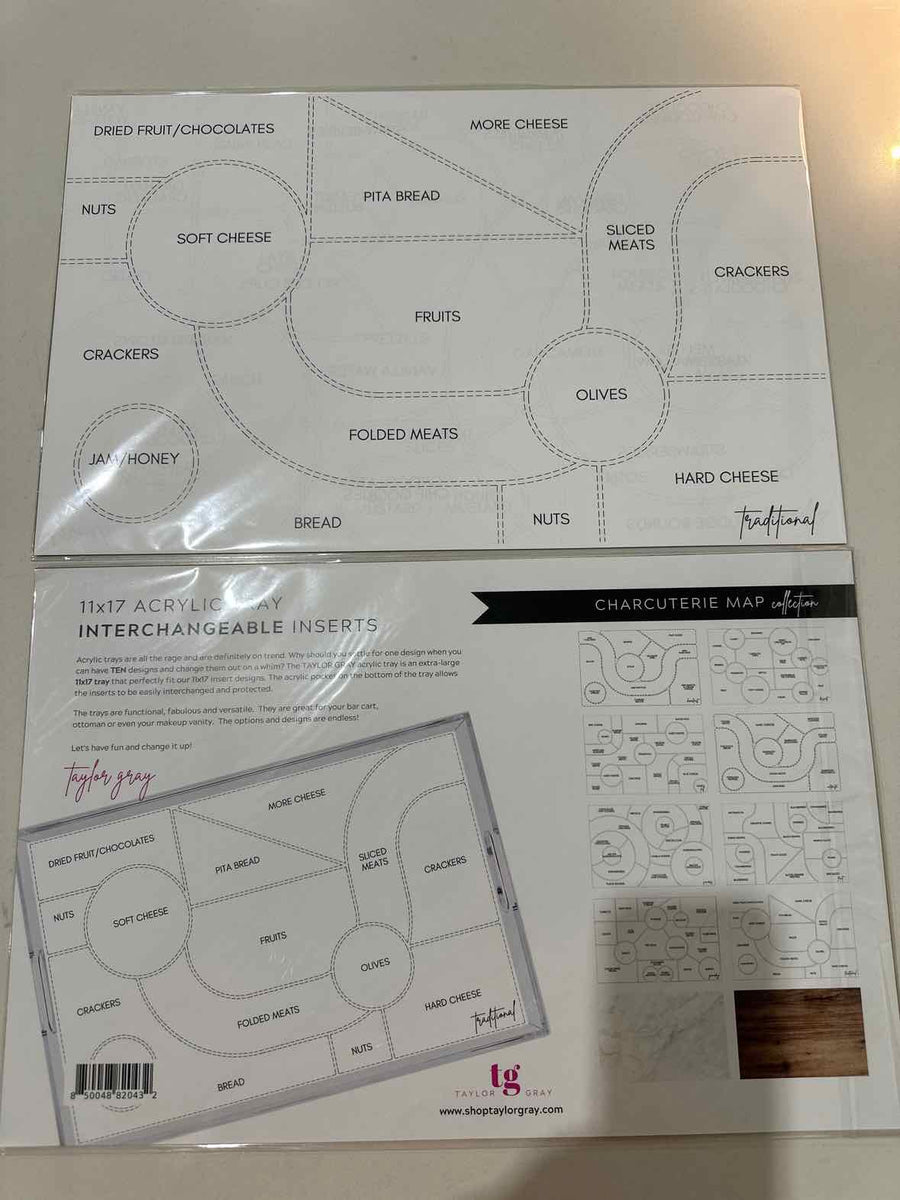 Taylor Gray Multi-Color Paper Charcuterie Board Inserts – True Fashionistas