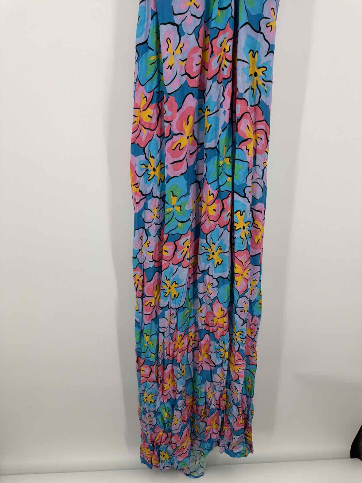 Pre-Owned For Love & Lemons Blue Size XL Long Sleeveless Dress | True Fashionistas.