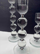 Set of 3 Bobbin Crystal Taper Candlesticks Set of 3 | True Fashionistas.