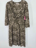 Pre-Owned Leggiadro Brown Size 12 Short Long Sleeve Dress | True Fashionistas.