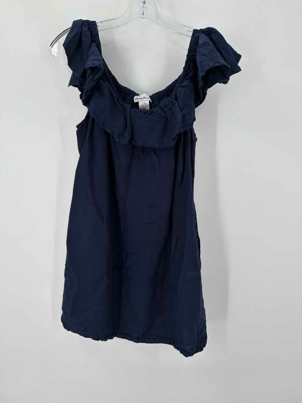 Pre-Owned Tommy Bahama Navy Size Large Short Sleeveless Dress | True Fashionistas.