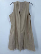 Pre-Owned Sara Campbell Tan Size XL Short Sleeveless Dress | True Fashionistas.