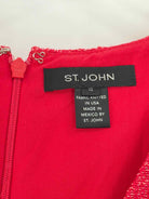 Pre-Owned St John Pink Size 10 Knit Short Sleeveless Dress | True Fashionistas.