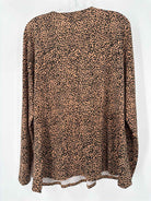 Pre-Owned H Halston Brown Size XL Blouse | True Fashionistas.