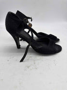 Pre-Owned Chanel Black Size 6 Ankle Strap Heels | True Fashionistas.