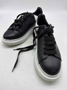 Pre-Owned Alexander McQueen Black Size 7.5 Fashion Sneaker Athletic Shoes | True Fashionistas.