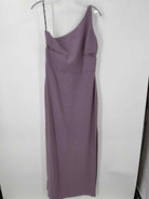 Pre-Owned Vera Wang Purple Size 10 1 Shoulder Long Evening Gown | True Fashionistas.