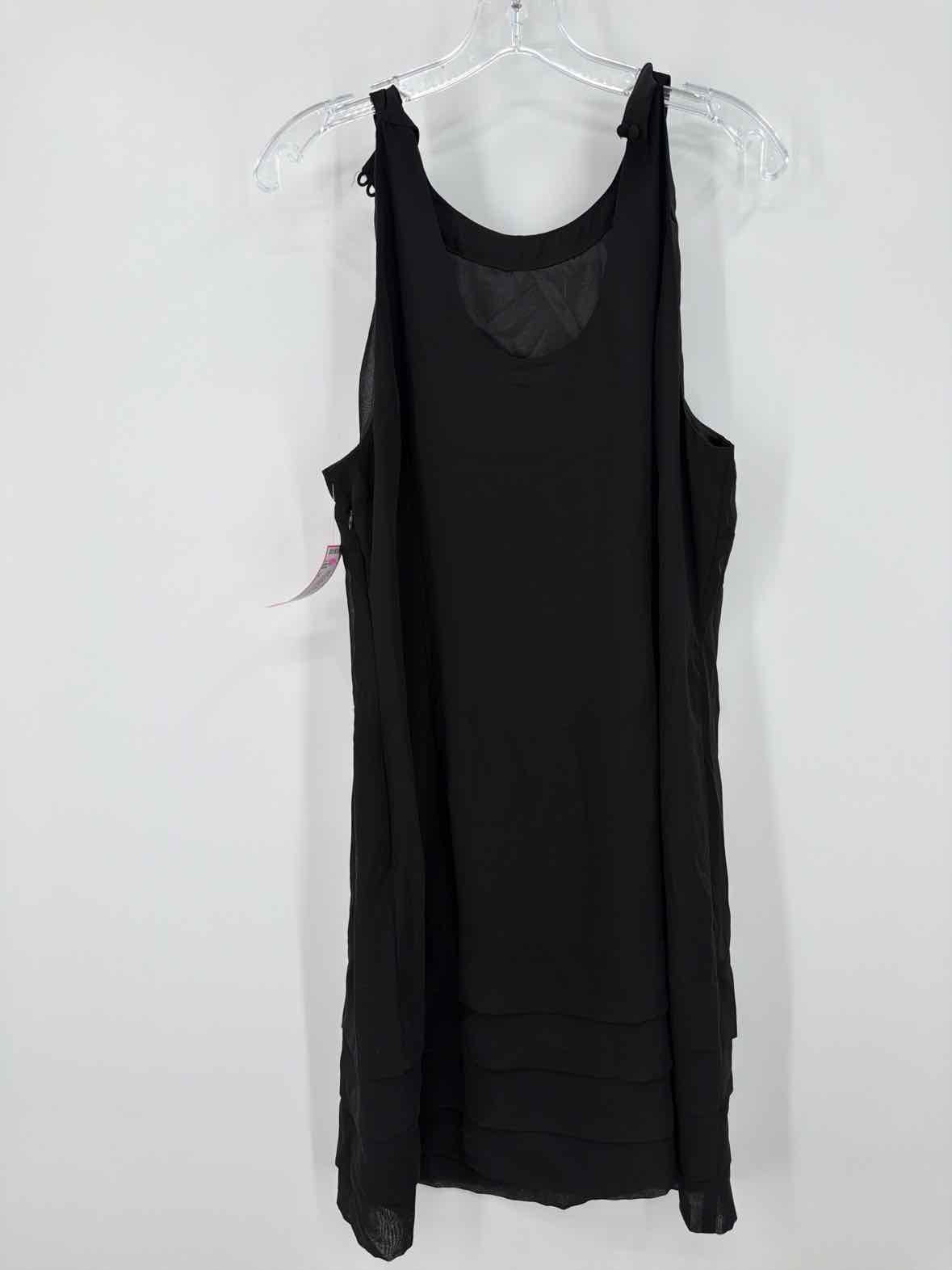 Pre-Owned Kenar Black Size 14 Short Sleeveless Dress | True Fashionistas.