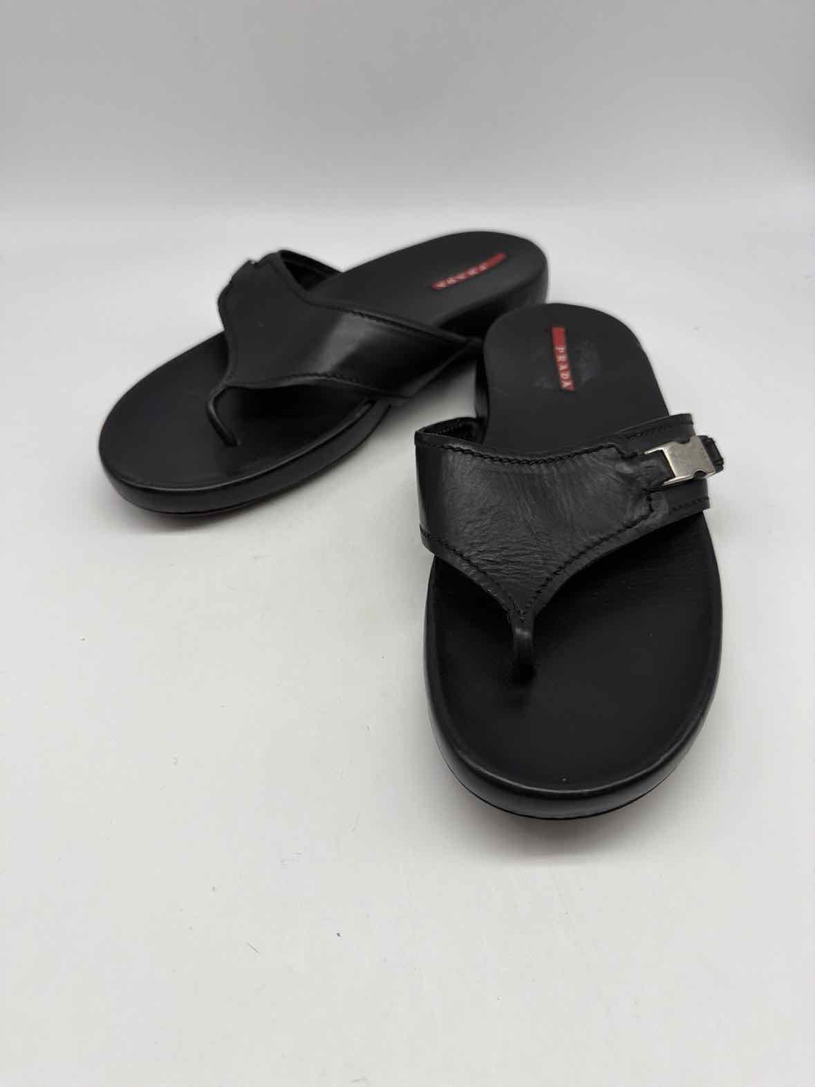 Pre-Owned Prada Black Size 39.5 Slingback Heels | True Fashionistas.