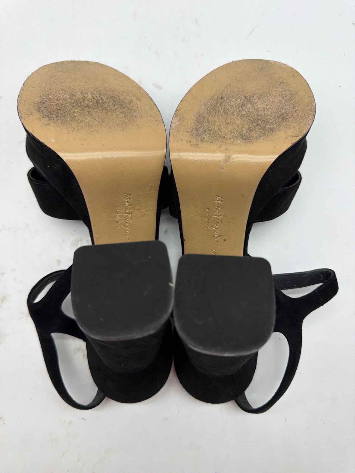 Pre-Owned Salvatore Ferragamo Black Size 6 Platform Heels | True Fashionistas.