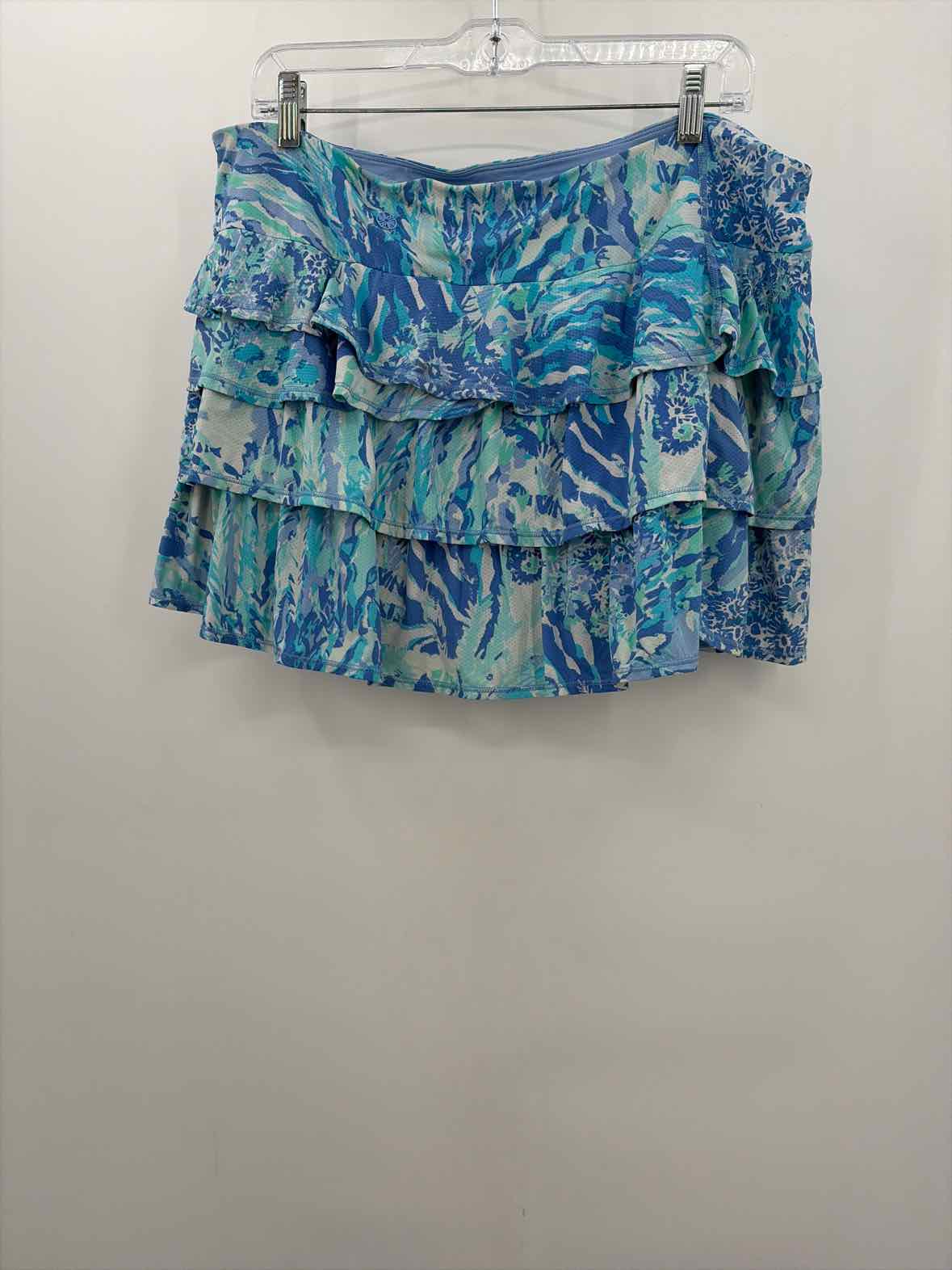 Pre-Owned Lilly Pulitzer Blue Size XL Skort Athletic Skirt | True Fashionistas.