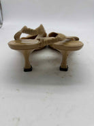 Pre-Owned Manolo Blahnik Tan Size 7.5 Slingback Heels | True Fashionistas.