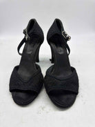 Pre-Owned Chanel Black Size 6 Ankle Strap Heels | True Fashionistas.