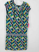 Pre-Owned BCBG Blue Size Medium Short Short Sleeve Dress | True Fashionistas.