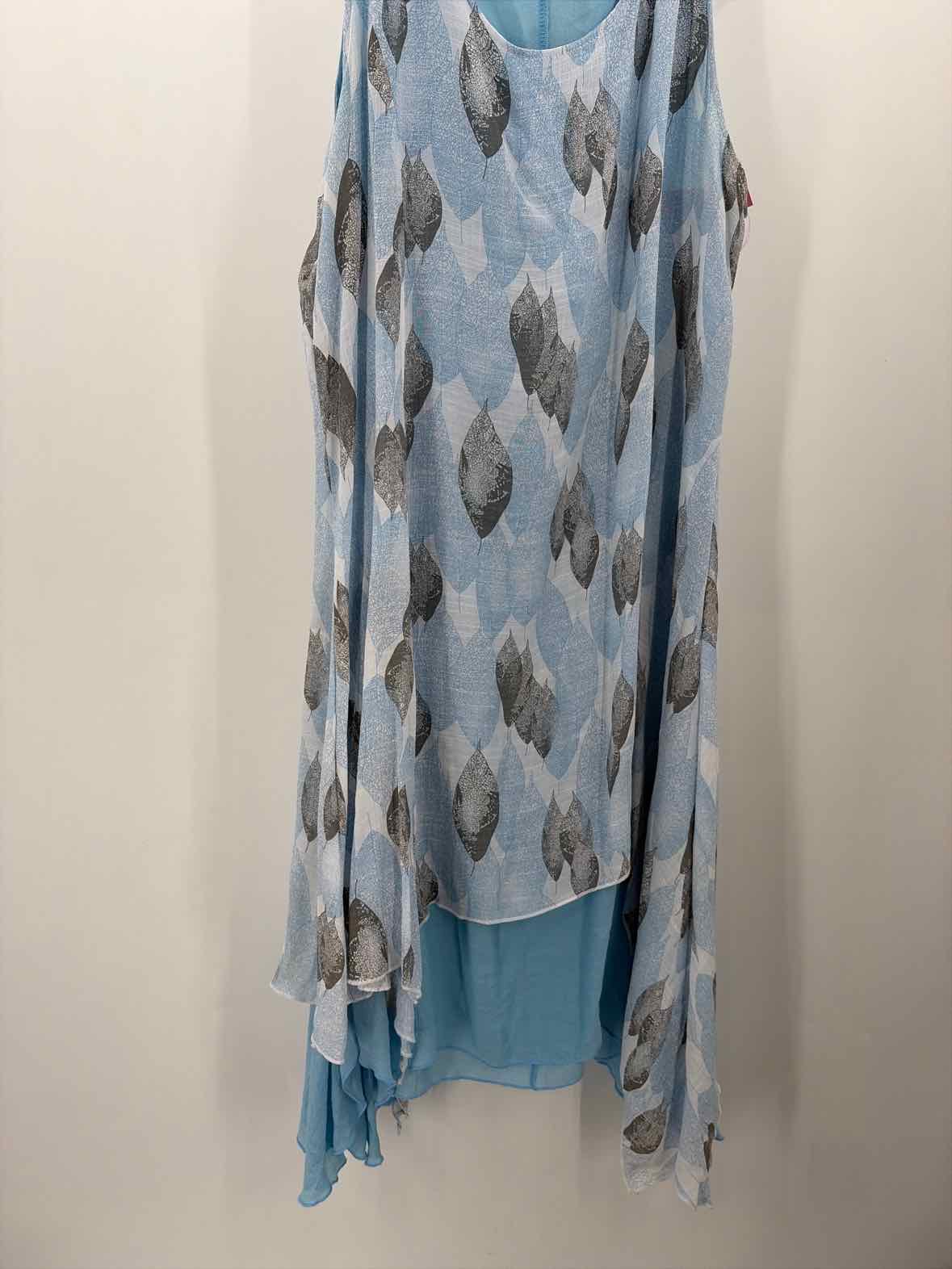 Whispers Blue Size XL Hi-Low Sleeveless Dress | True Fashionistas.