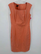Pre-Owned Lafayette 148 Orange Size 8 Short Sleeveless Dress | True Fashionistas.