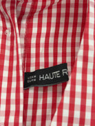 Pre-Owned Haute Rogue Red Size Medium Check Blouse | True Fashionistas.