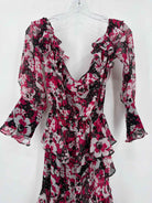 Pre-Owned Misa Red Size Small Long Long Sleeve Dress | True Fashionistas.