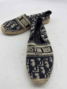 Pre-Owned Christian Dior Navy Size 36 Espadrille Flats | True Fashionistas.