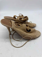 Pre-Owned Aquazzura Tan Size 6 Strappy Heels | True Fashionistas.