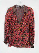Pre-Owned Alice + Olivia Black Size Small Blouse | True Fashionistas.
